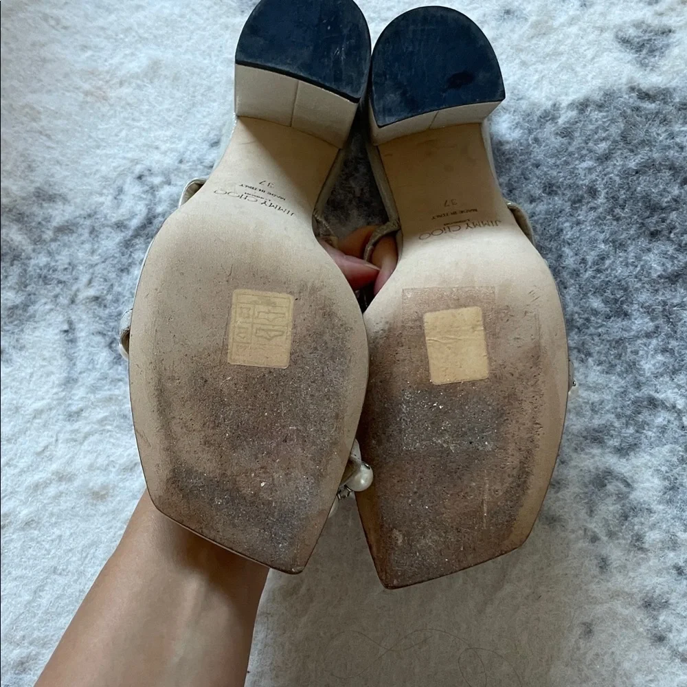 Jimmy Choo Amara Pearl Heels - Picture 10 of 17